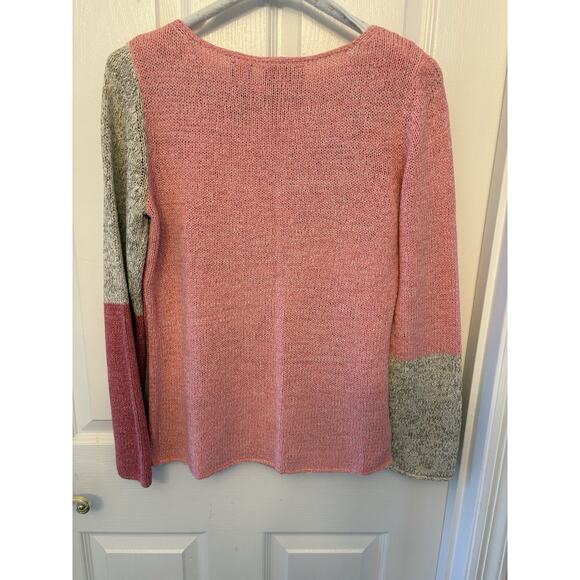 J H Collections Embroidered Sweater Floral Pink Women’s Small Long Sleeve - Picture 4 of 13